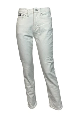 Slim Fit Vit Damjeans Stretch