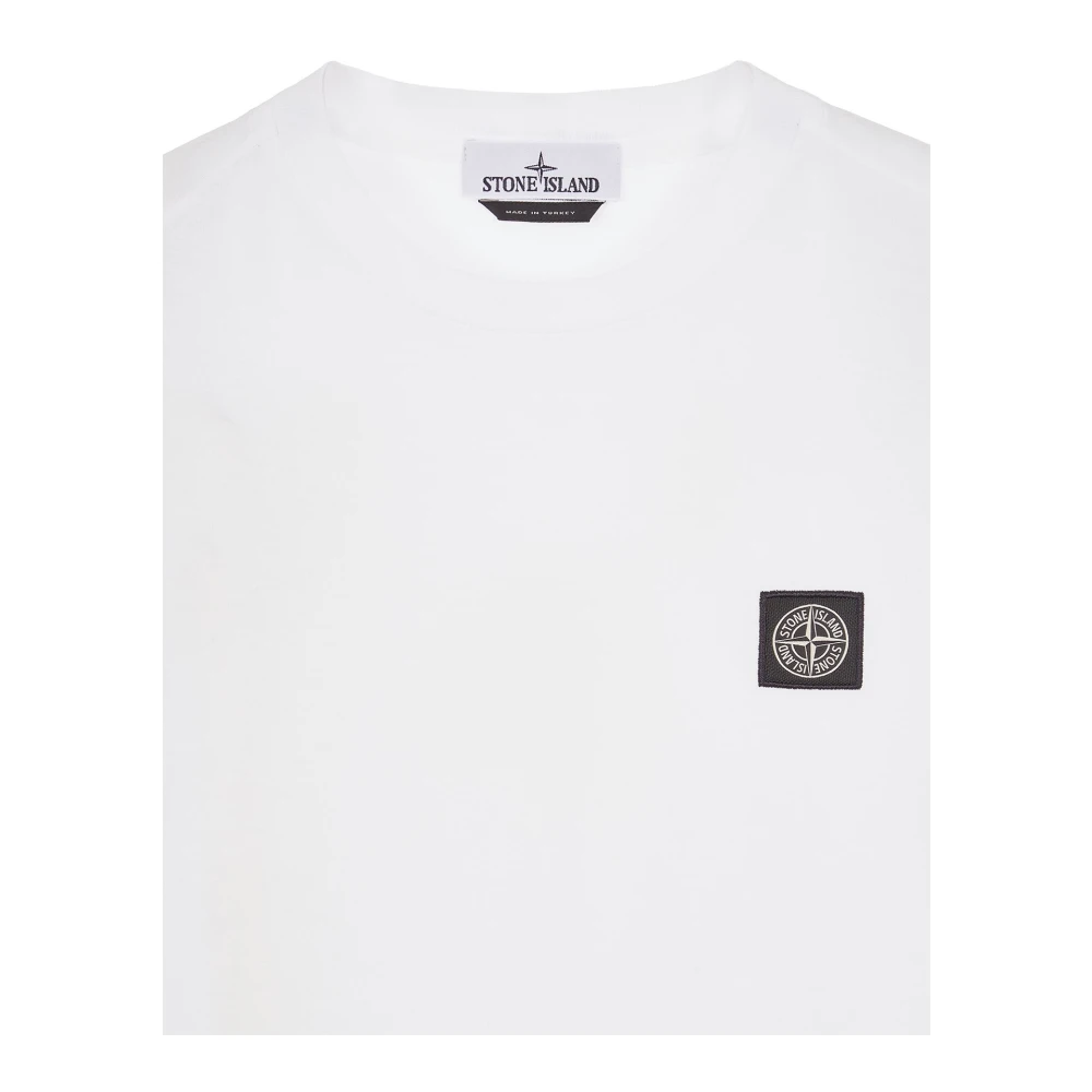Stone Island Korte Mouw T-Shirt (Wit) White Heren