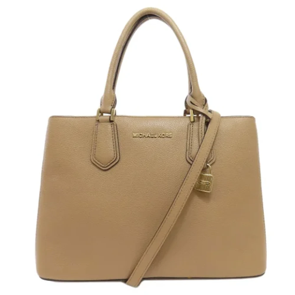 Michael Kors Pre-owned Leather handbags Beige Dames