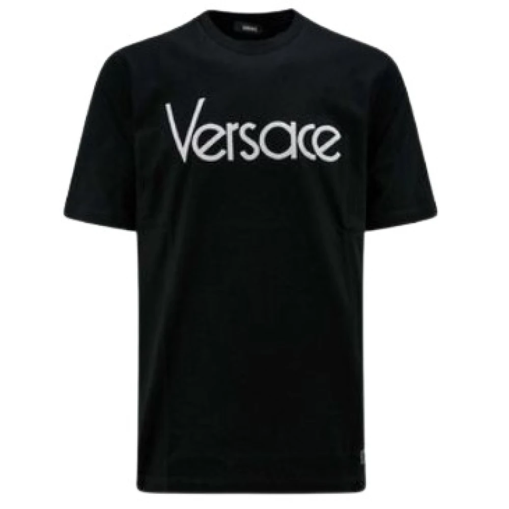 Versace T-Shirts Black Heren