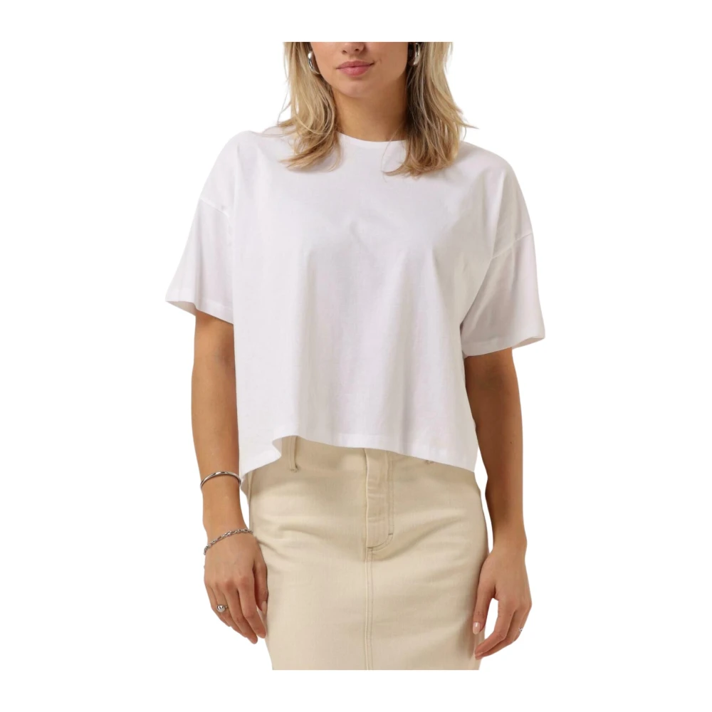 moss copenhagen Dames Tops & T-shirts Mschairin Logan Tee White Dames