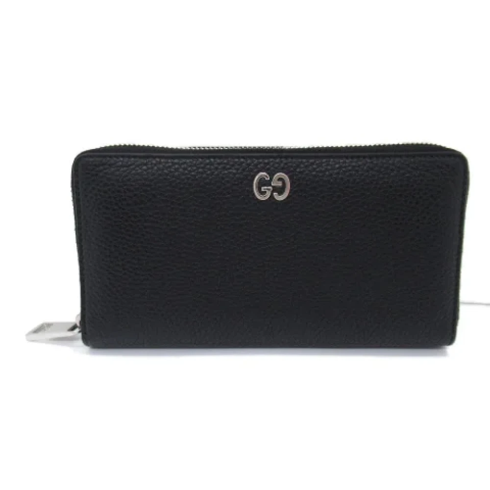 Gucci Vintage Pre-owned Leather wallets Black Dames