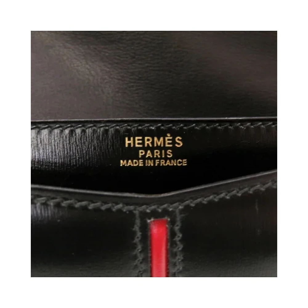 Hermès Vintage Pre-owned Leather clutches Black Dames
