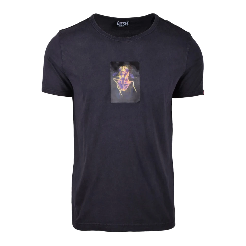 Diesel Katoenen T-shirt Black Heren