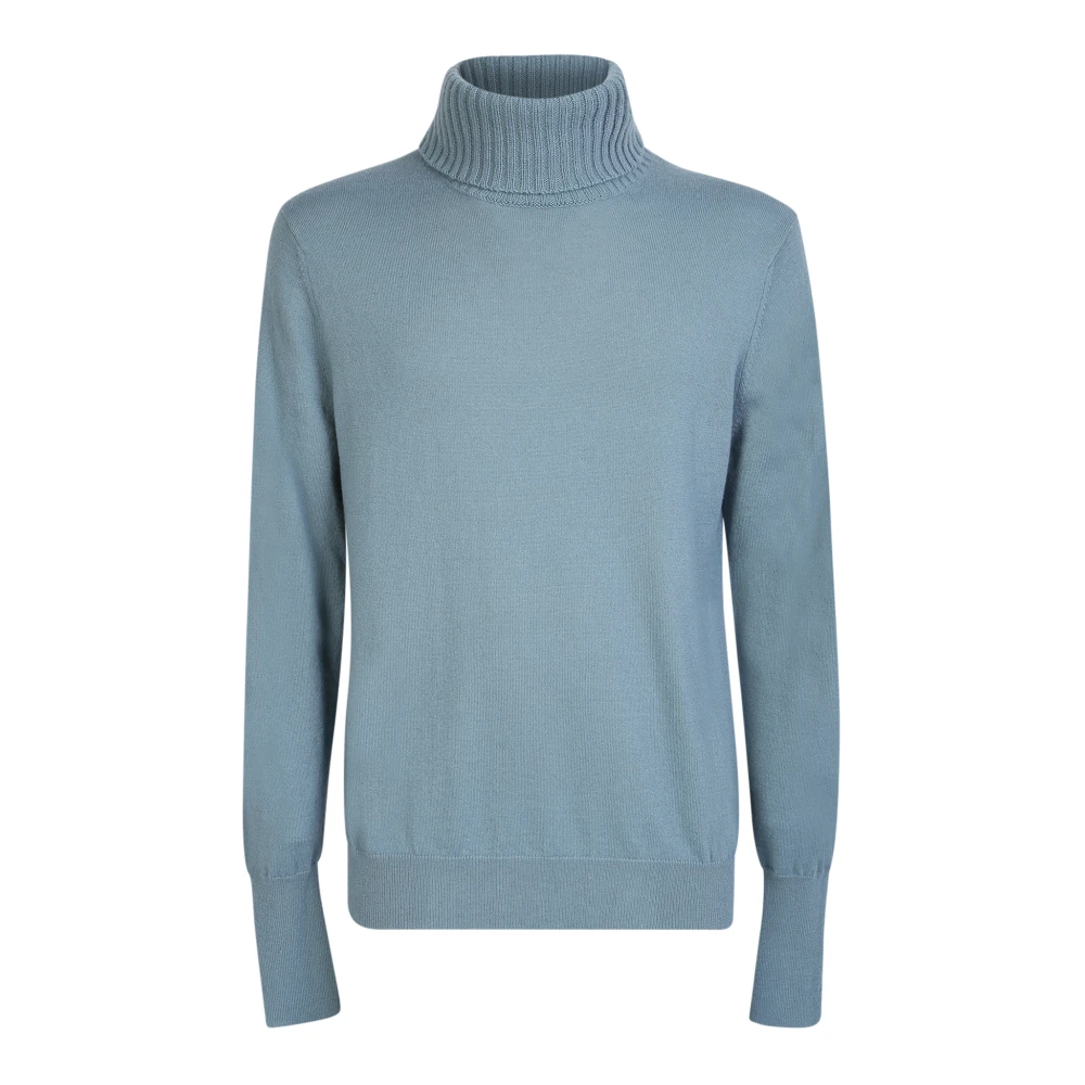 Ballantyne Turtlenecks, Male, Xl, Knitwear For Men Blue