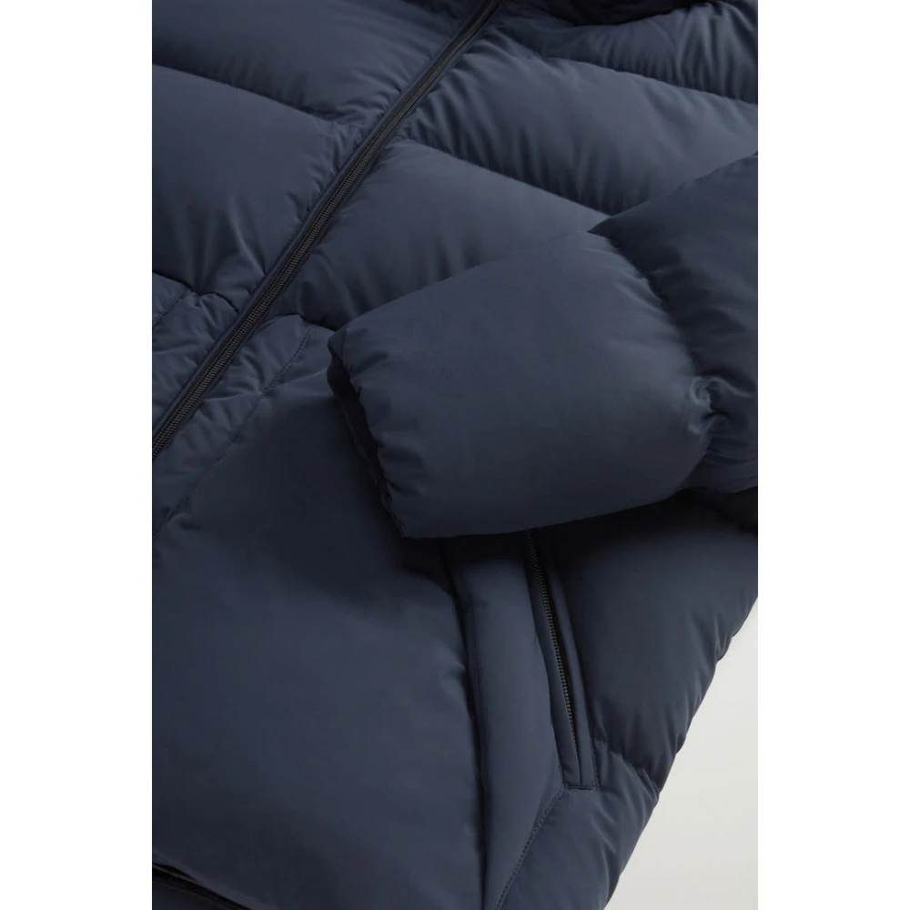 Woolrich Blauwe Donsjas Blue Heren
