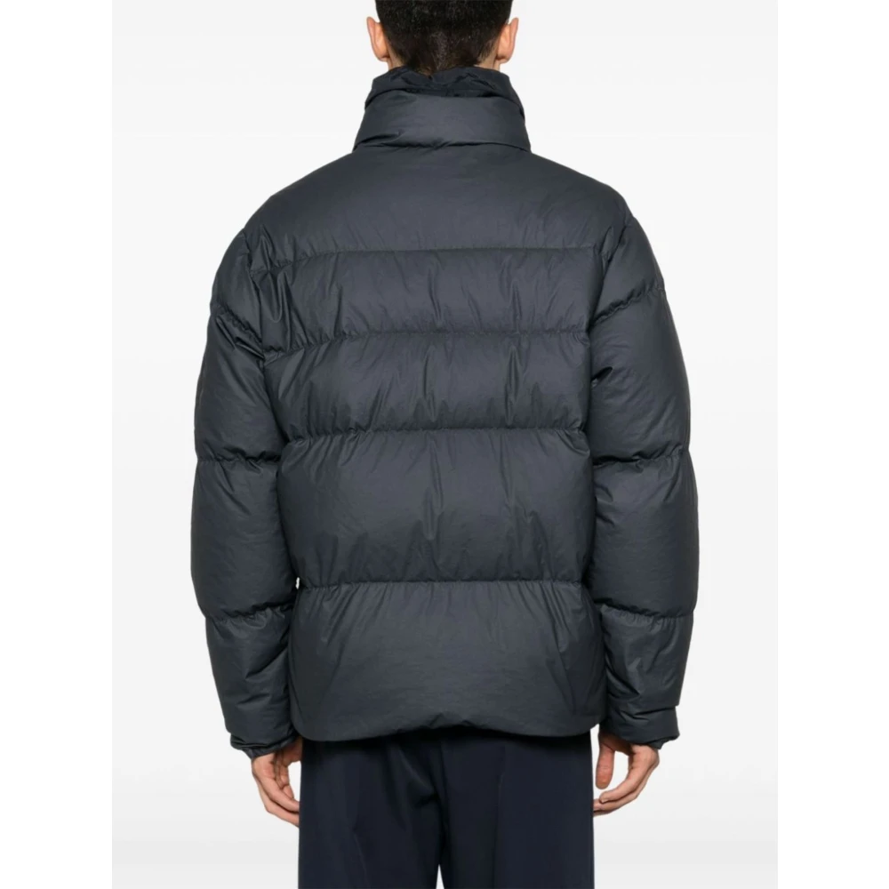 C.P. Company Blauwe Pufferjas Zonder Capuchon Black Heren