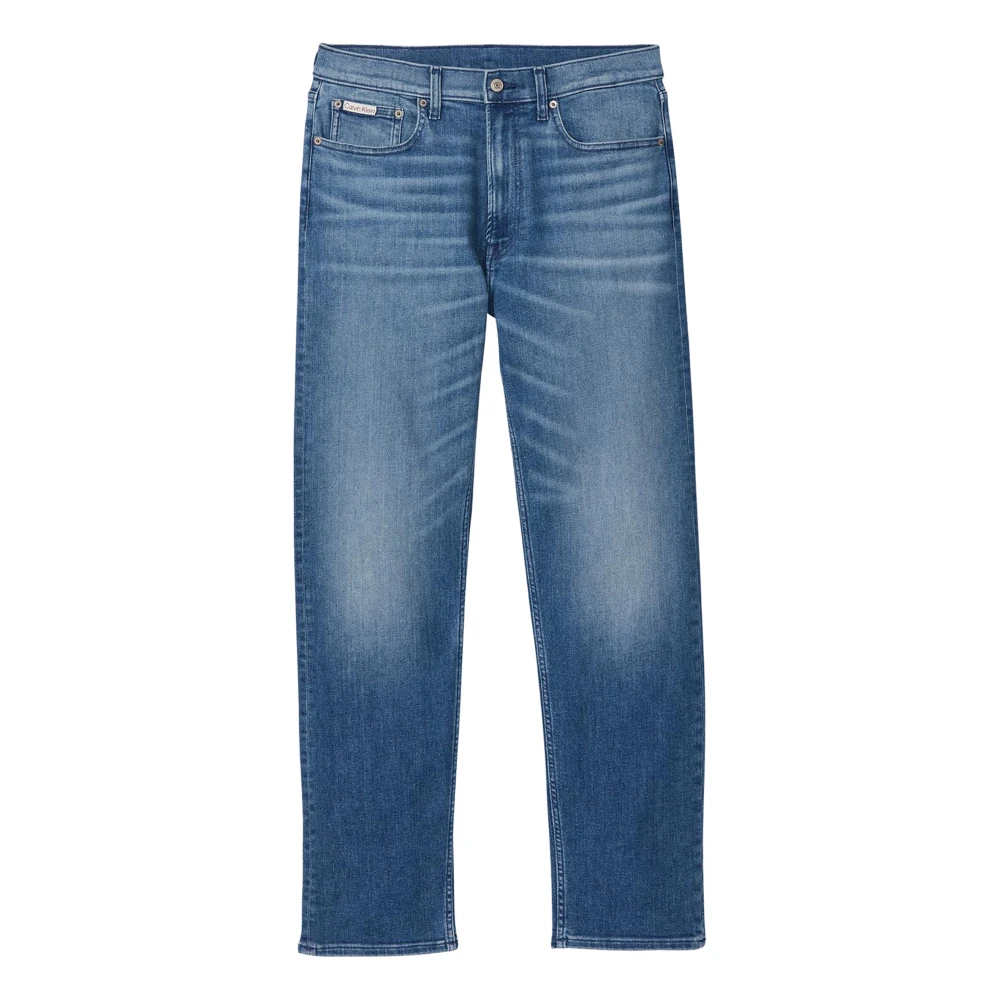 Calvin Klein Jeans Men's Blue Standard Straight Fit Jeans