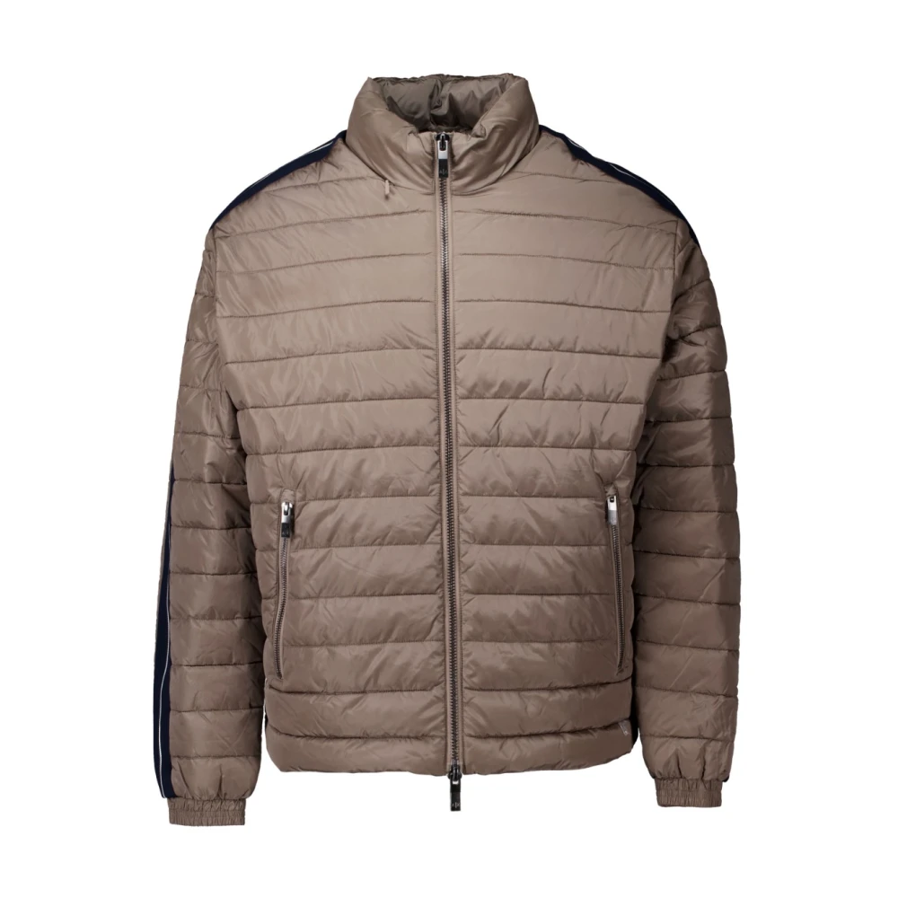 Armani Exchange Geweven Caban Jas Taupe Beige Heren