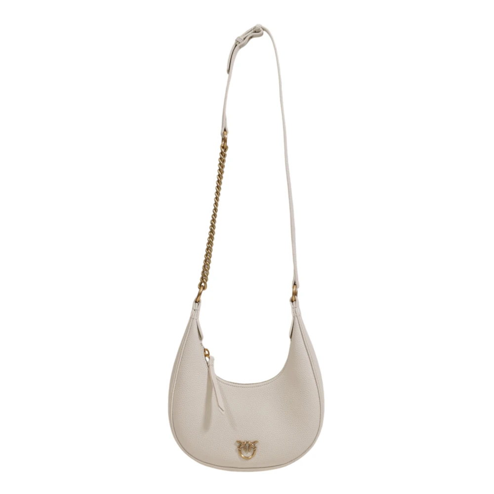 pinko Mini Hobo Tas Herfst Winter Collectie White Dames