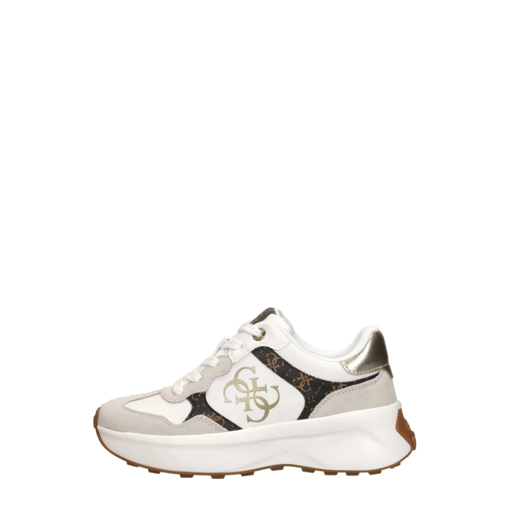 Guess Luckei 4G-Logo Runner Dames Schoenen Wit