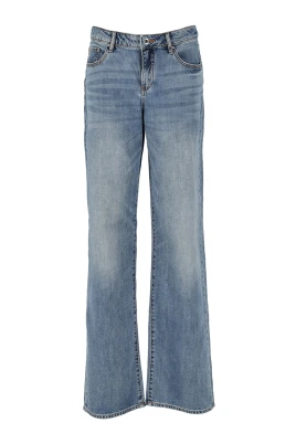 Blå Slim Fit Dam Jeans