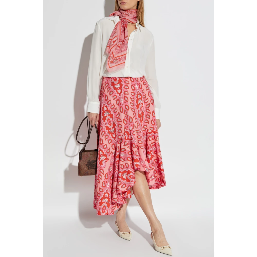 ETRO Katoenen rok met decoratief patroon Red Dames