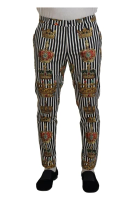 Elegant Chino-byxor med krontryck