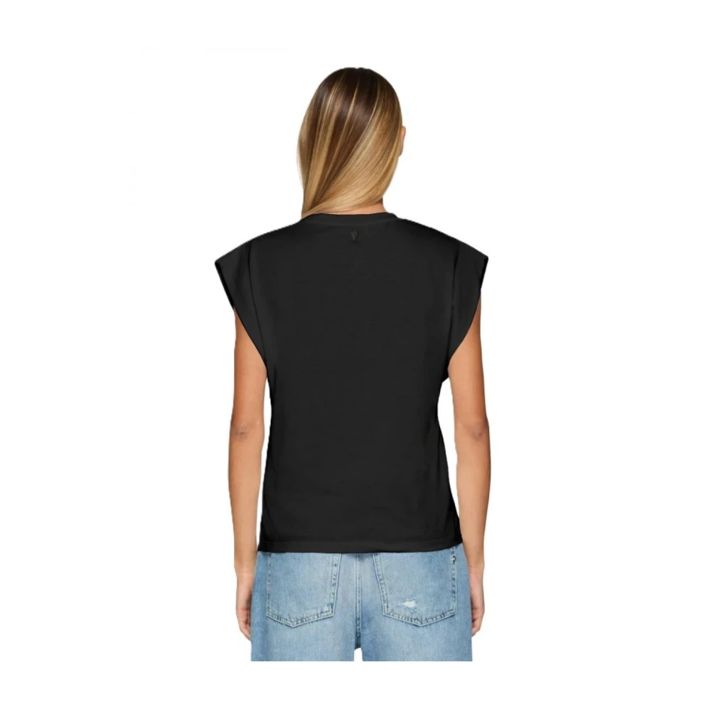 Dondup Polyester T-shirt Black Dames