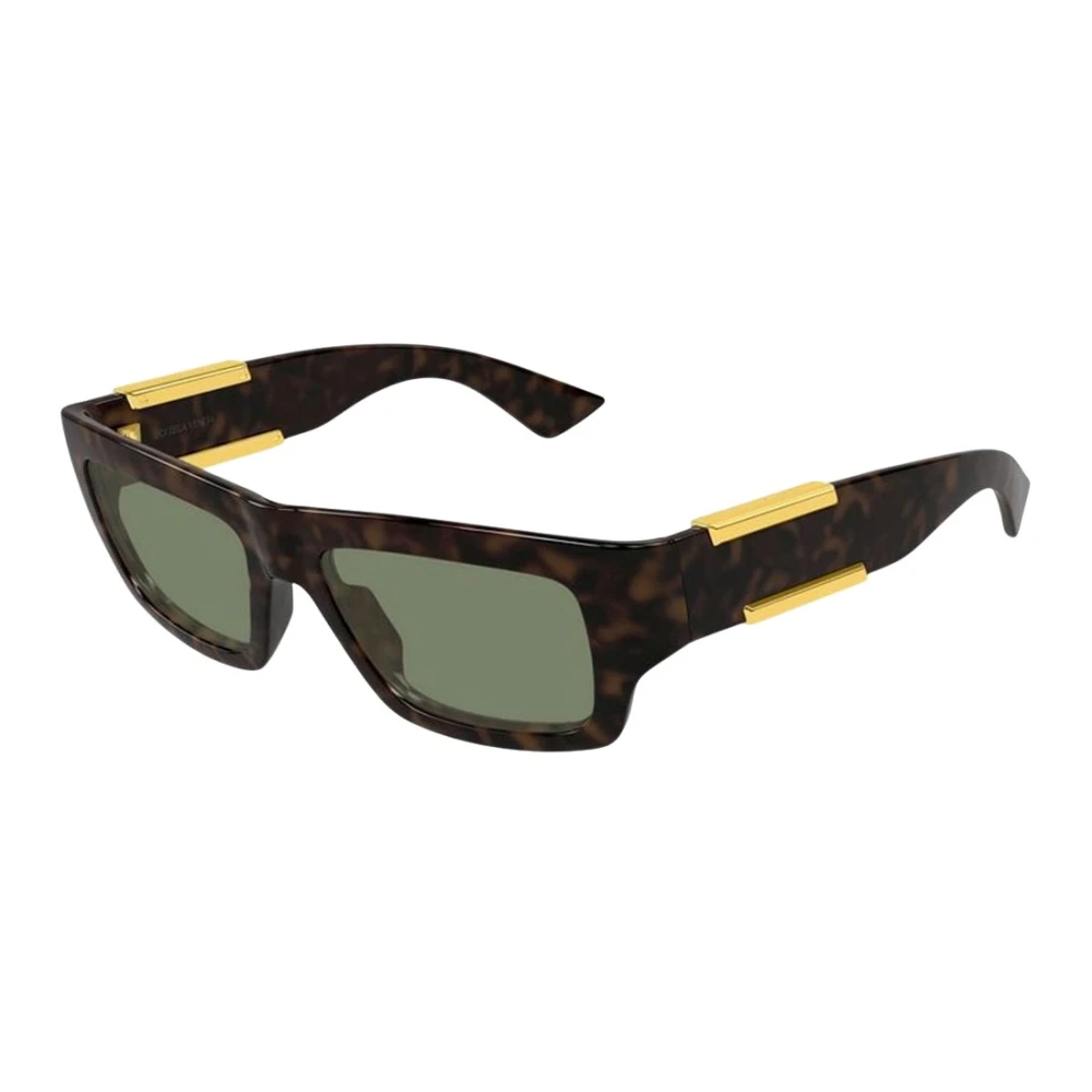 Bottega Veneta Unisex Brown Sunglasses, 53 Mm, Rectangular Sunglasses