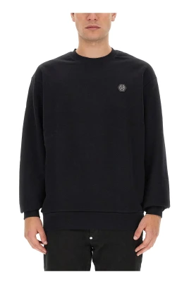 Sweatshirt med strasslogo