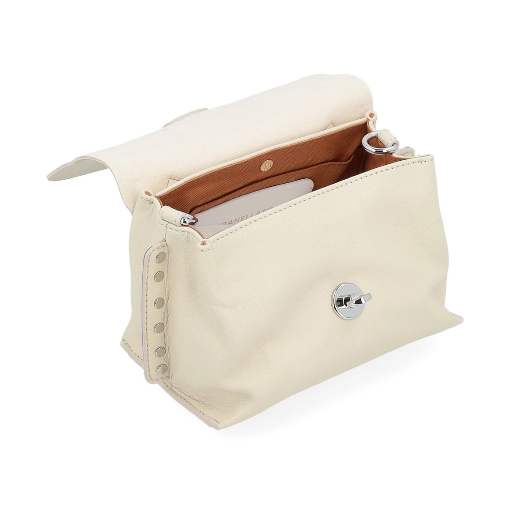 Zanellato Witte Postina Saeta Crossbody Tas White Dames