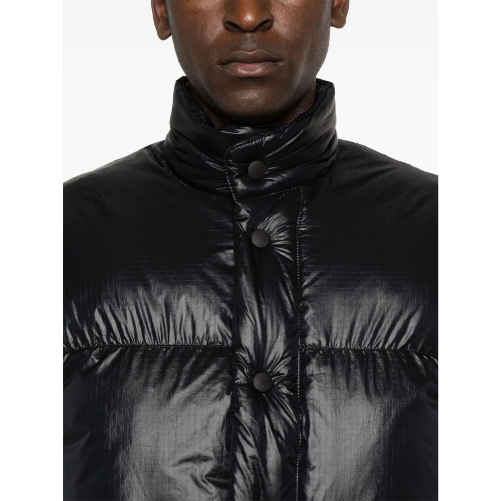 Our Legacy Zwarte Tech Inhale Puffa Jas Black Heren