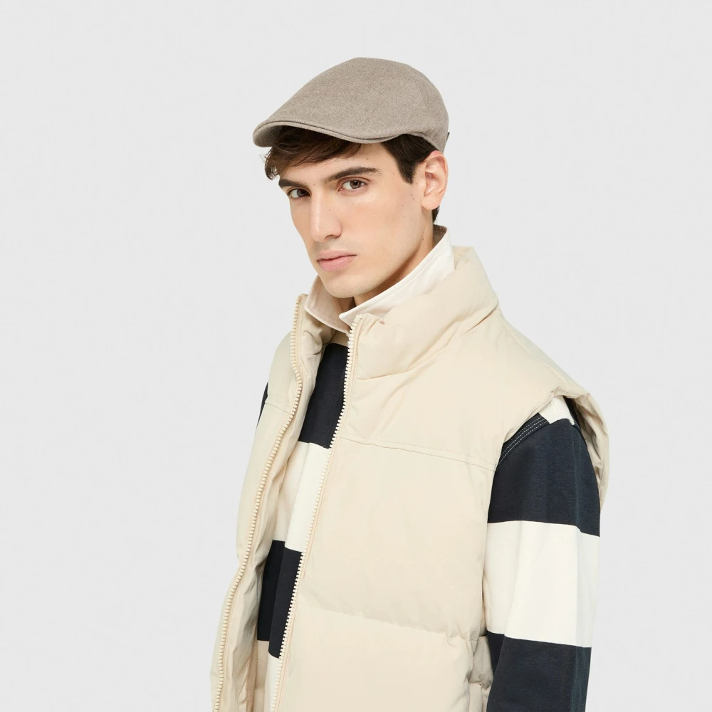 Borsalino Duckbill Flat Cap Rain System Gray Unisex