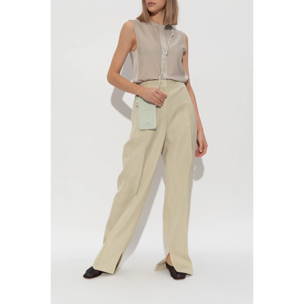 Jil Sander Mouwloze top Gray Dames