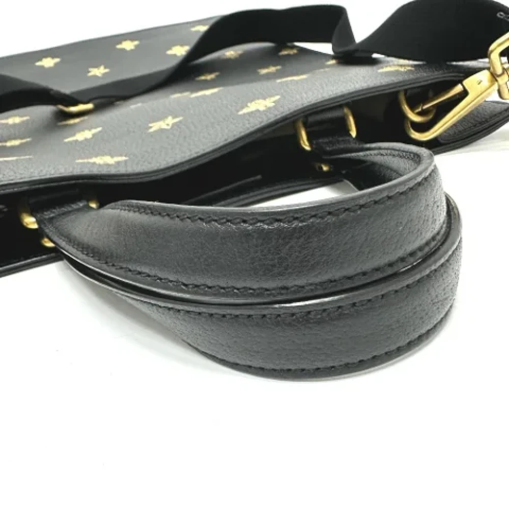 Gucci Vintage Pre-owned Leather totes Black Dames