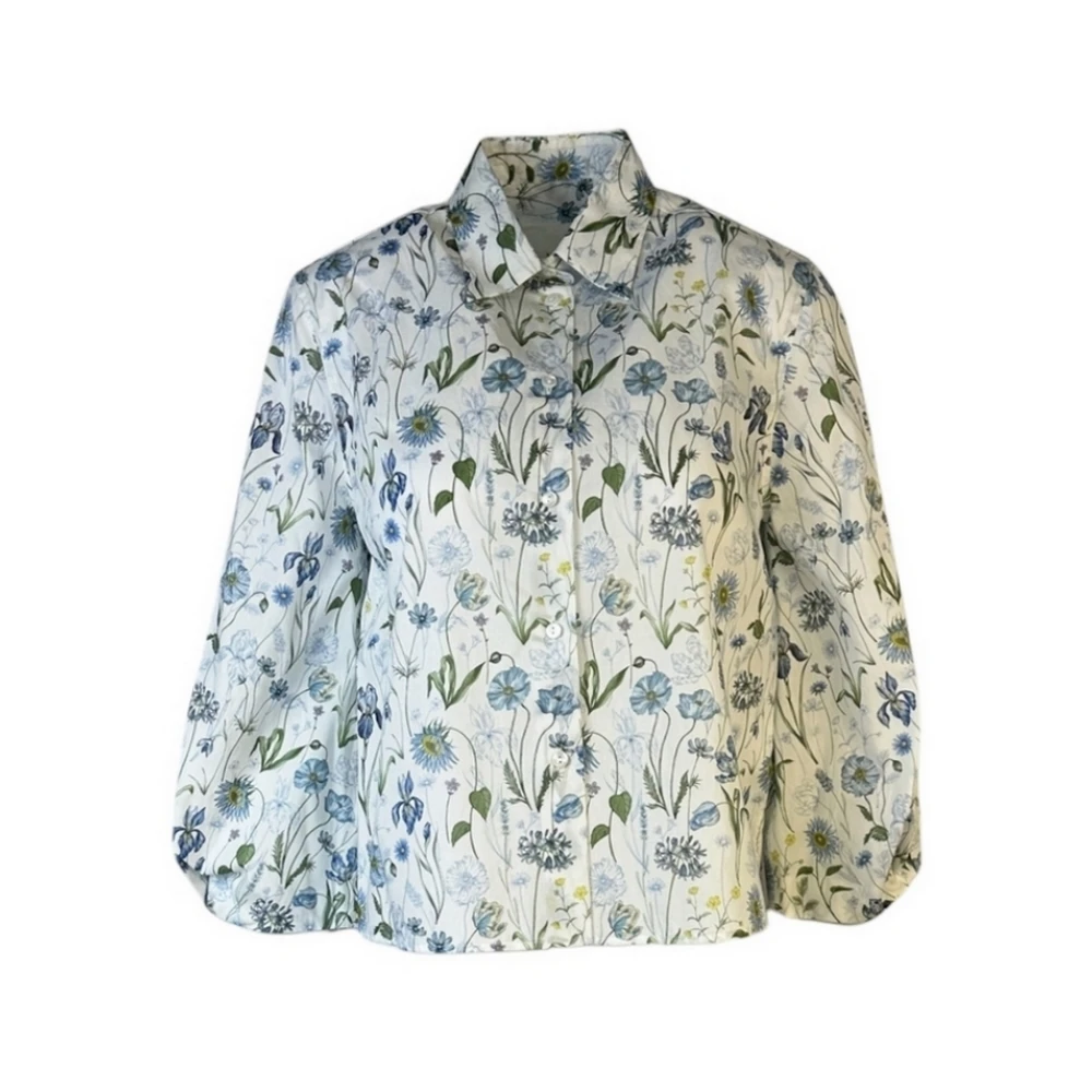 Xacus Bloemen 3 4 Mouw Overhemd Multicolor Dames