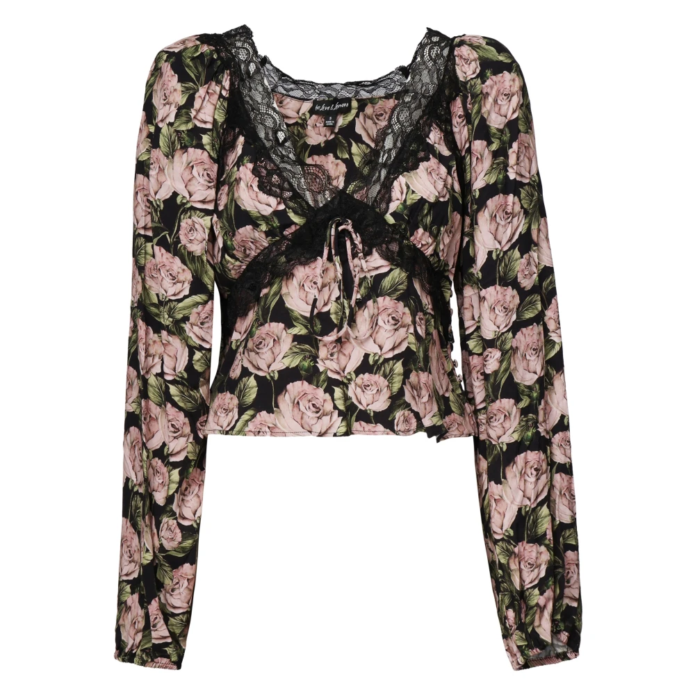 For Love & Lemons Multicolor Top met Knoopdetails Multicolor Dames