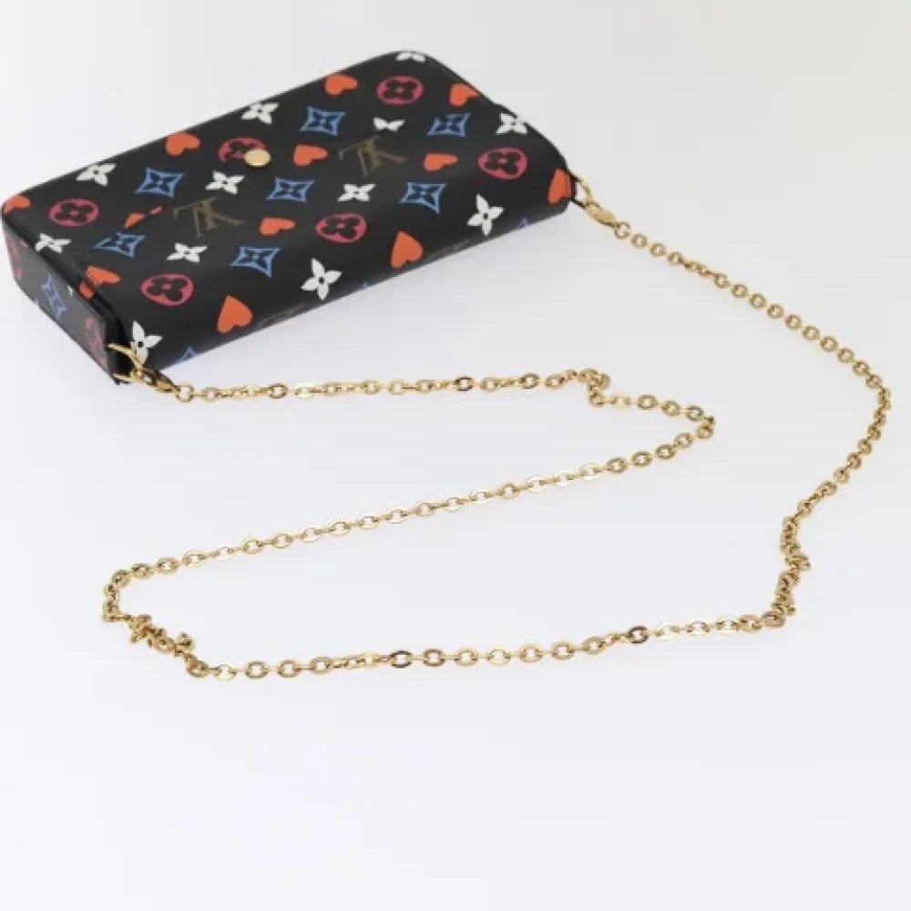 Louis Vuitton Vintage Pre-owned Canvas clutches Black Dames
