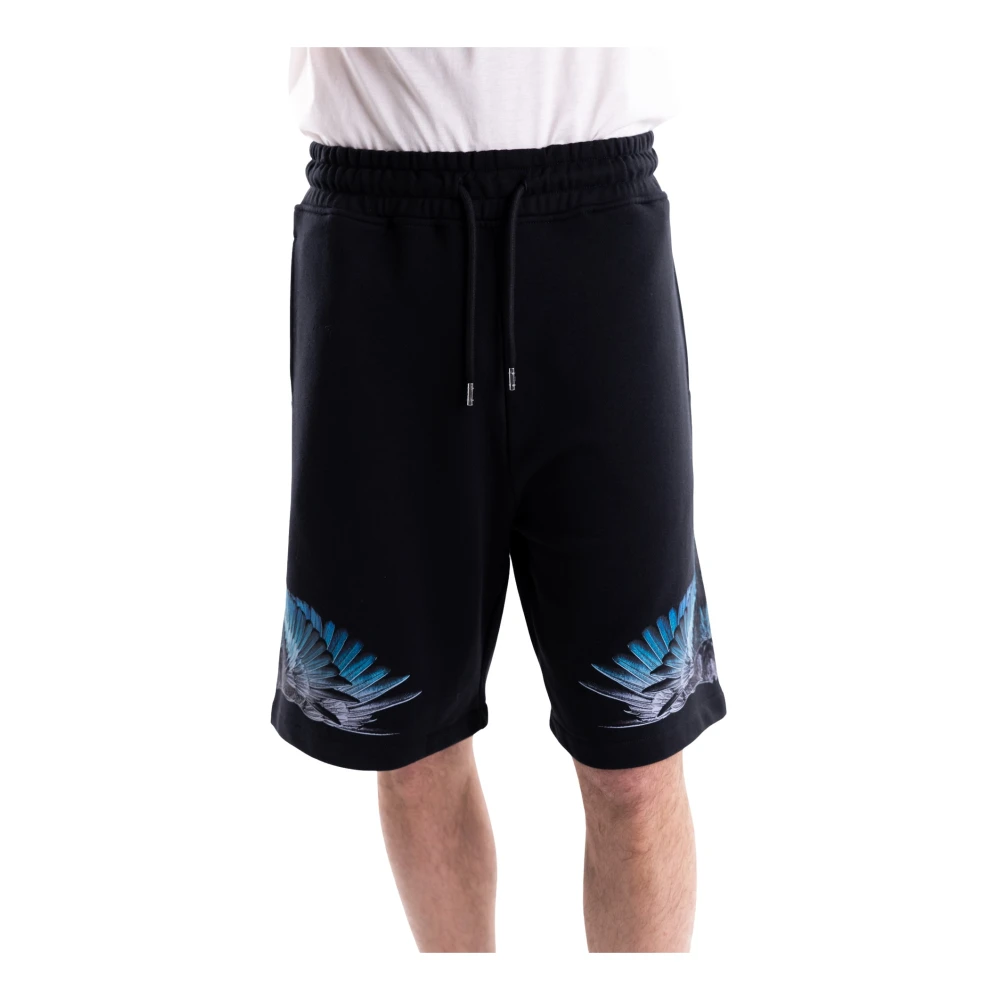 Marcelo Burlon Black Casual Shorts, Male, Xs, Bermuda Shorts