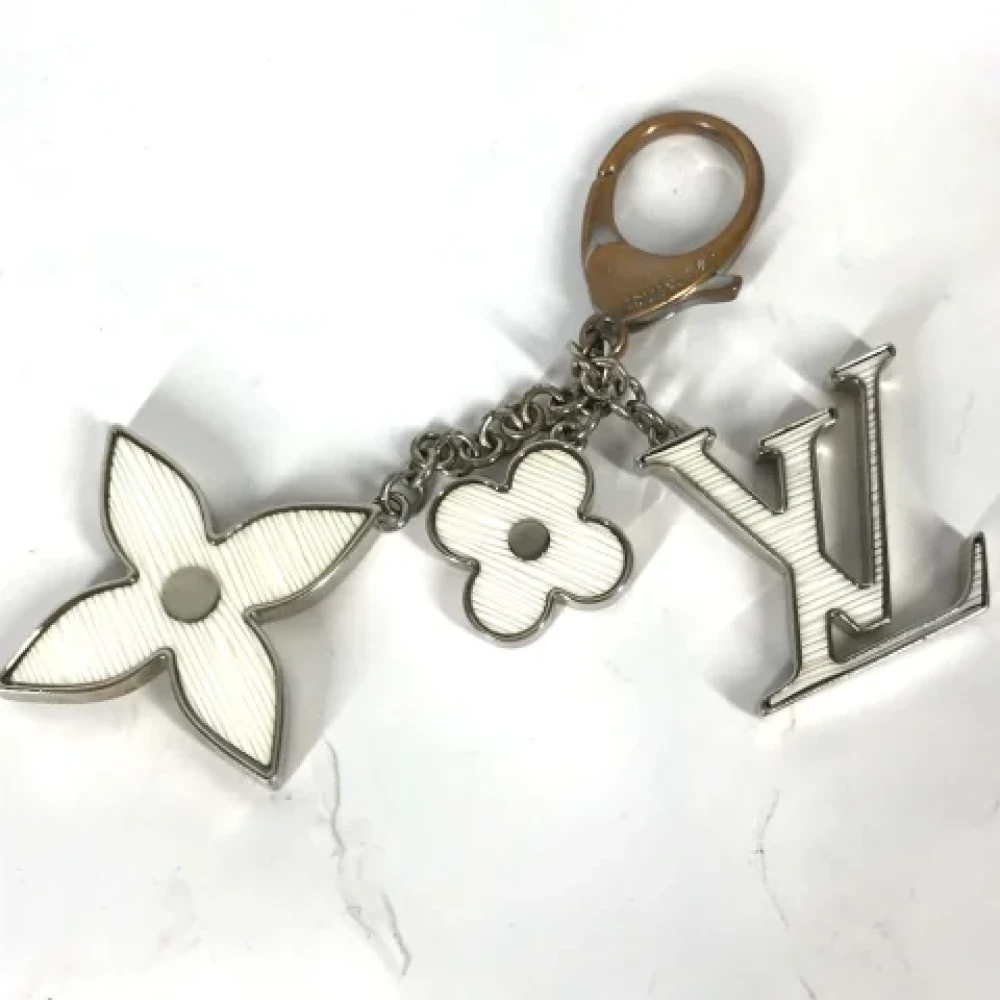 Louis Vuitton Vintage Pre-owned Fabric key-holders White Dames