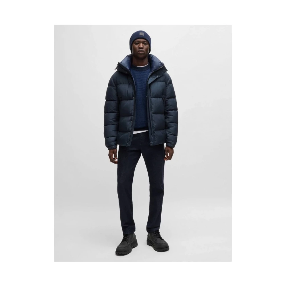 Hugo Boss Stijlvolle Jas voor Mannen Blue Heren