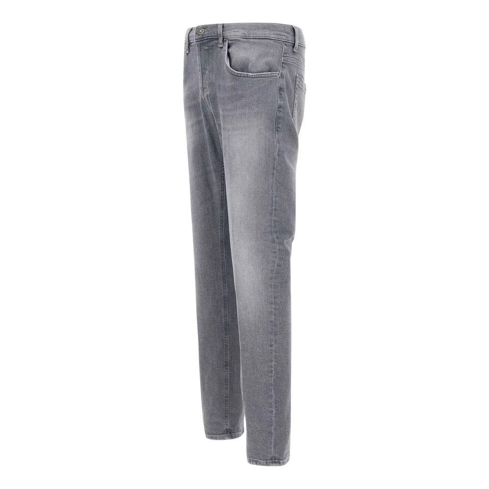 Dondup Zwarte Katoenen Jeans met Stone Washed Effect Black Heren