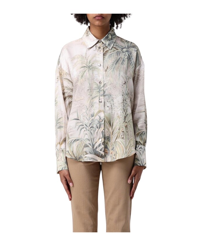 blouse-en-soie-a-imprime-palmier-vert