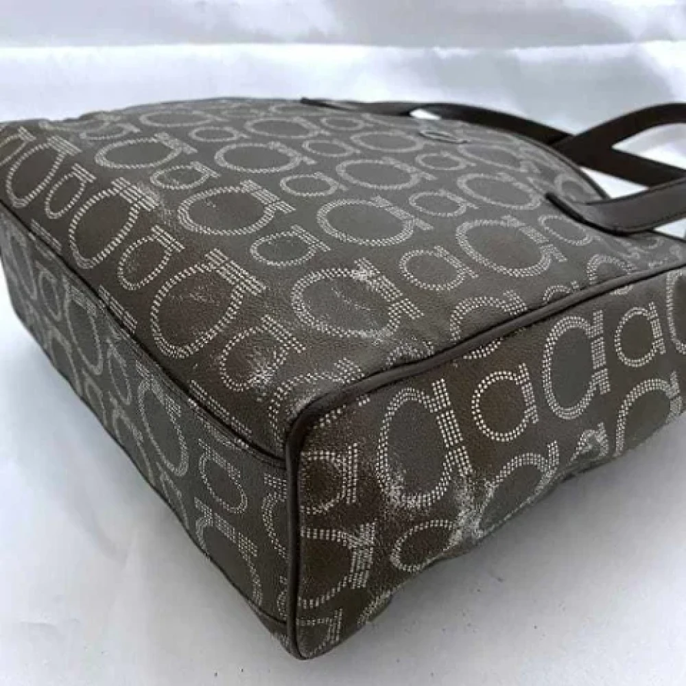 Salvatore Ferragamo Pre-owned Fabric totes Brown Dames