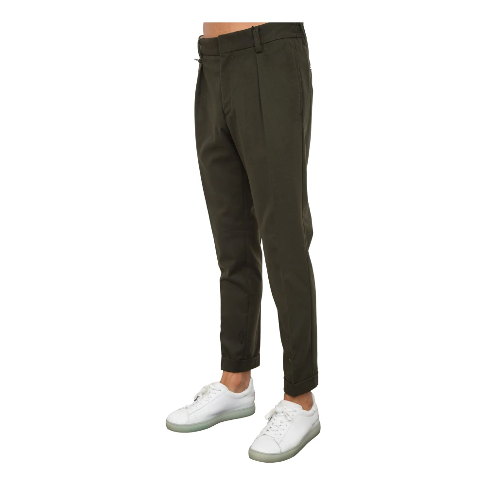 Paolo Pecora Groene Stoffen Broek Green Heren