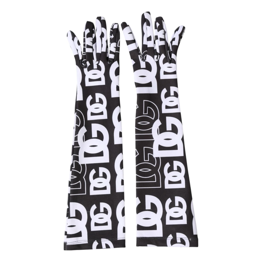 Dolce & Gabbana Unisex Dg Logo Elbow Length Mitten Gloves
