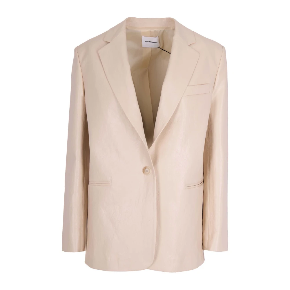 Andamane Women's Beige Blazers, S, Blazer
