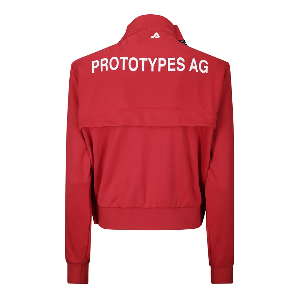 Prototypes Cropped Tracksuit Jacket Red Heren