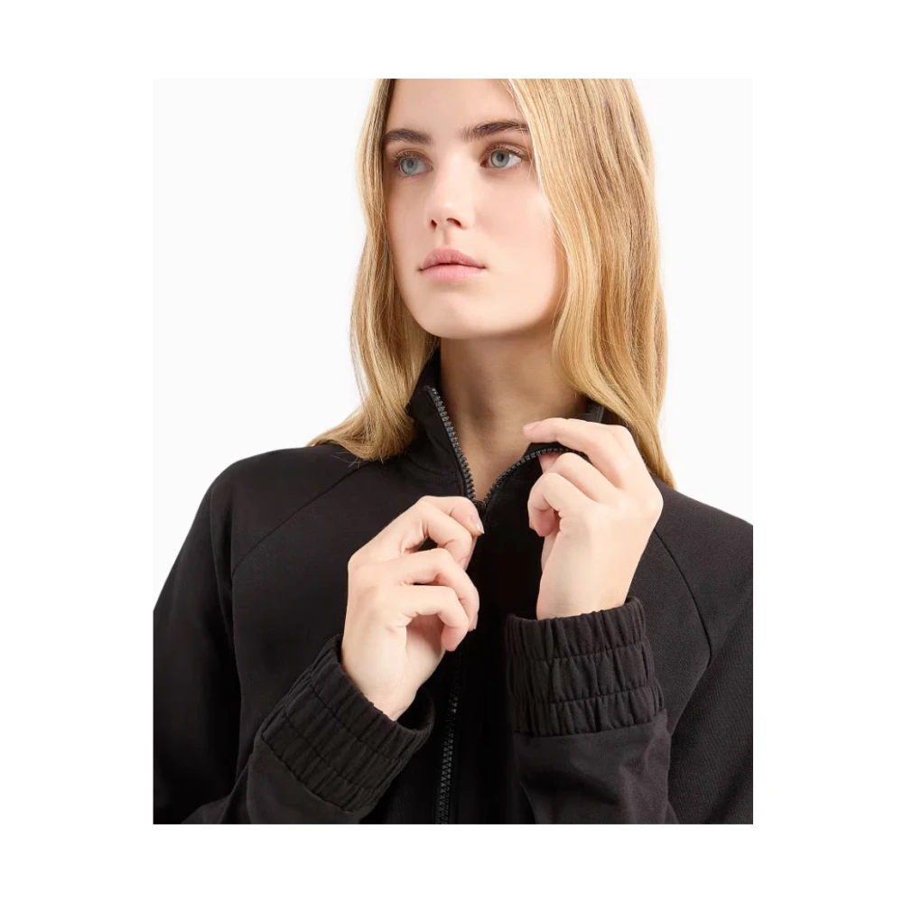 Emporio Armani EA7 Cargo Broek Zwart Regular Fit Black Dames