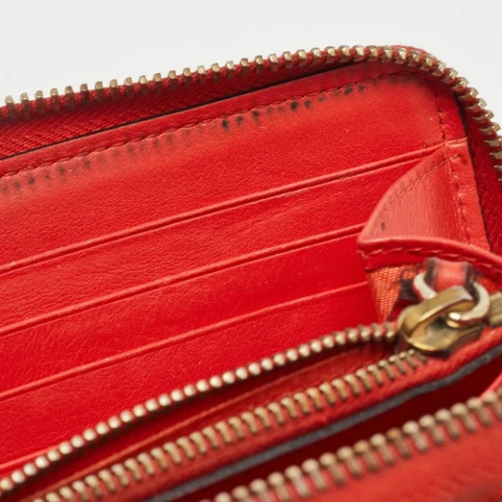 Valentino Vintage Pre-owned Leather wallets Red Dames