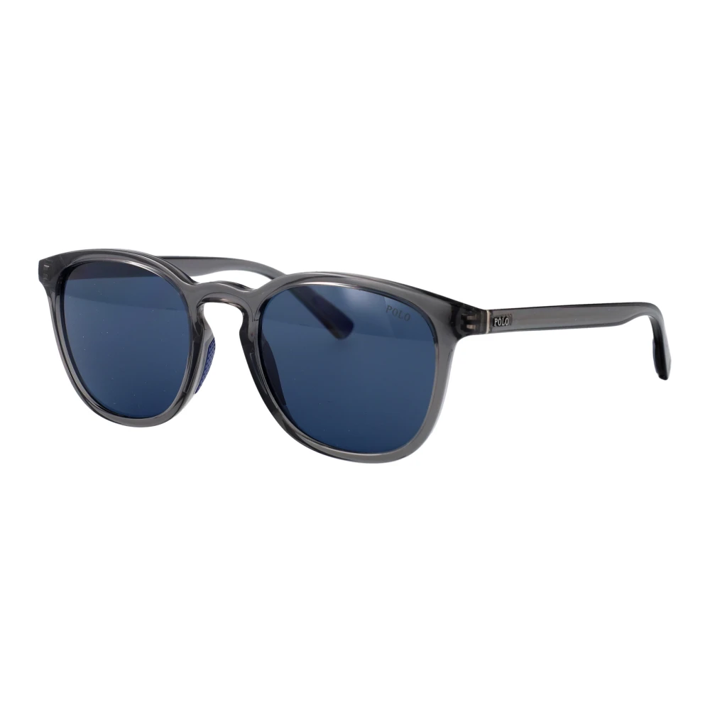 Polo Ralph Lauren Man Sunglass PH4222U - Frame color: Shiny Transparent Grey, Lens color: Dark Blue - Image 5