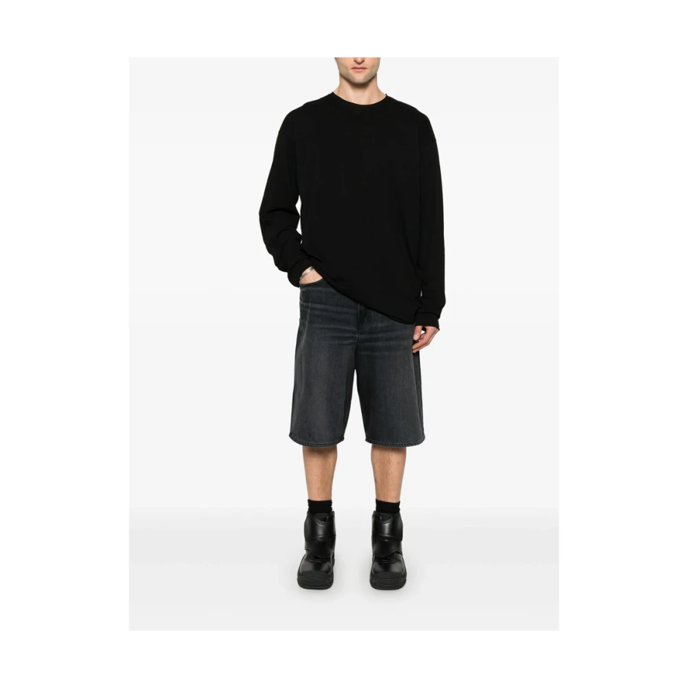 Isabel Benenato Zwarte Crew Neck Sweater Black Heren