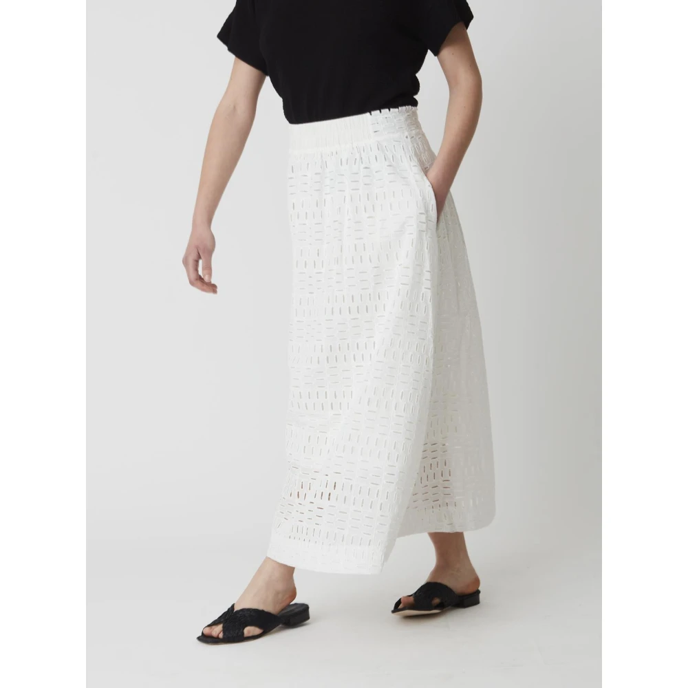 Alpha Studio Jersey Rok White Dames