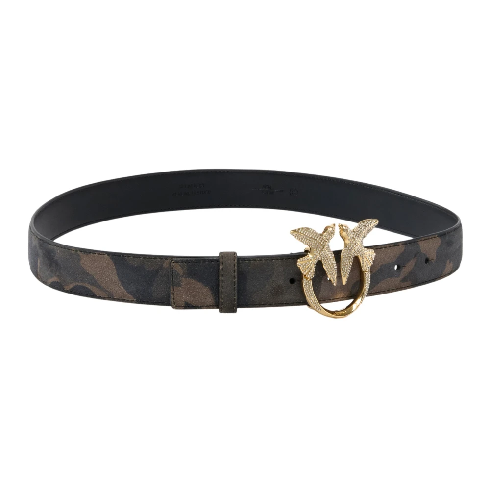 Pinko Low.love Berry H3 Strass Vitel - Female - Belts - Green - L - Accessories