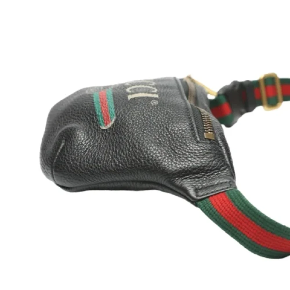 Gucci Vintage Pre-owned Leather gucci-bags Black Dames