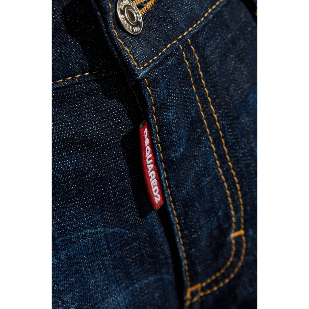 Dsquared2 Jeans Medium Waist Flare Blue Dames