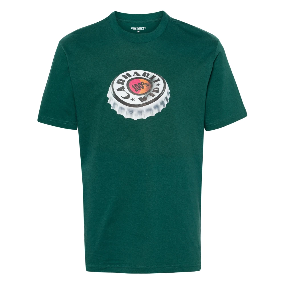 Carhartt WIP Flesdop Grafisch T-shirt Green Heren