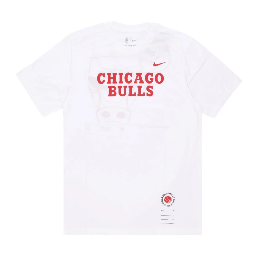 Nike Men's White Training, L, Chicago Bulls Tee Essential
