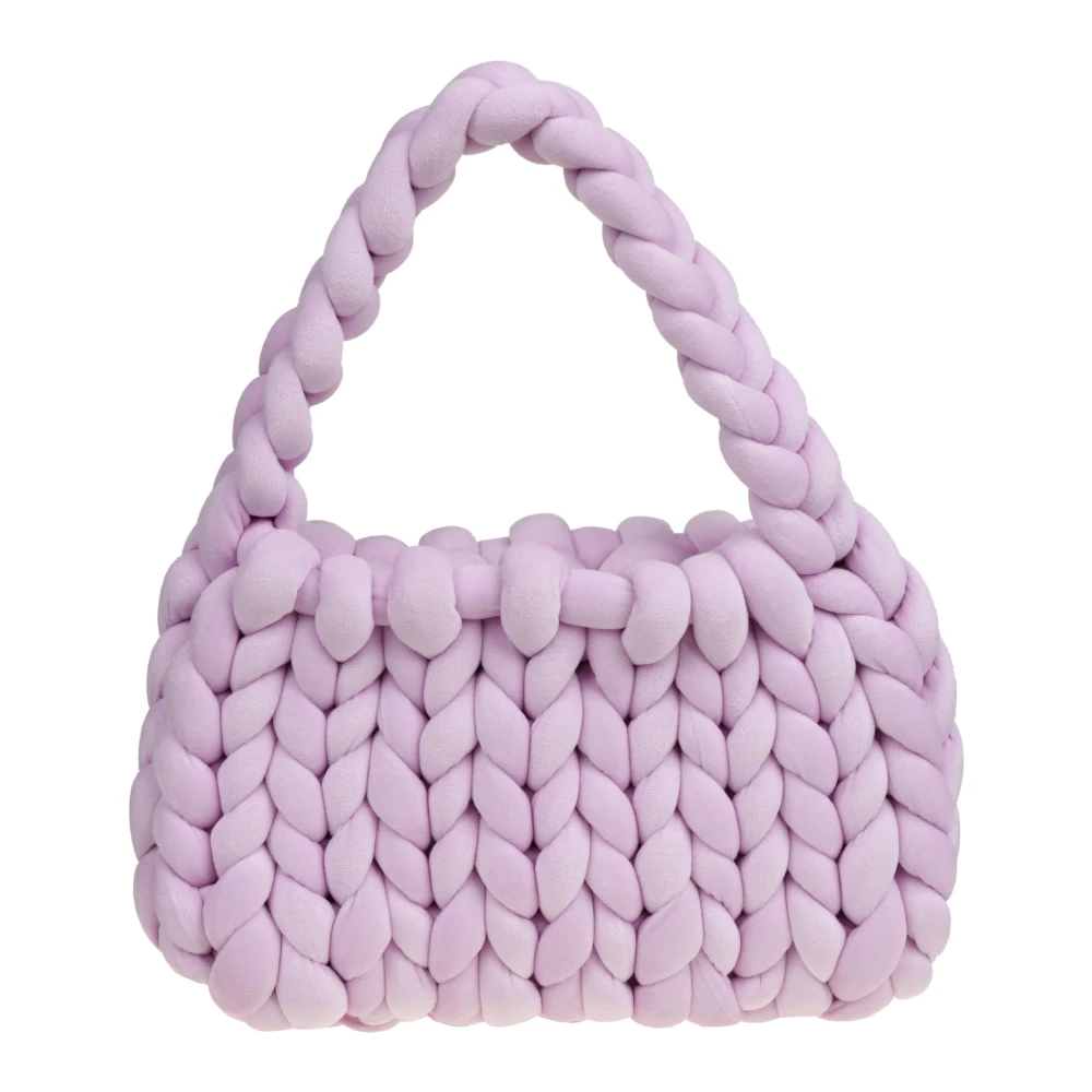 MC2 Saint Barth Fluwelen Patroon Pochette Anais Purple Dames